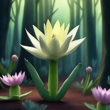 In the movie, the protagonist discovers a rare night-blooming cereus plant hidden deep within the enchanted forest.