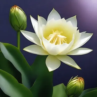 In the fantasy novel, the night-blooming cereus blooms only once every thousand years and grants the person who witnesses it their deepest desire.