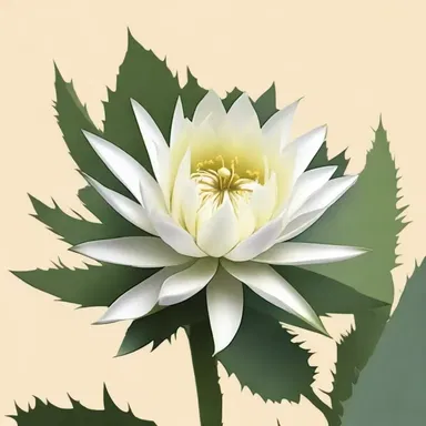 The night-blooming cereus is considered a sacred plant in certain religious ceremonies, symbolizing purity and spiritual enlightenment.