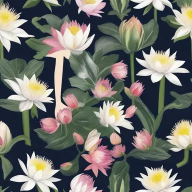 The latest fashion trend is to wear night-blooming cereus patterns on dresses and accessories.