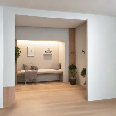 The designer's snoopiness led them to discover a hidden room behind a false wall.