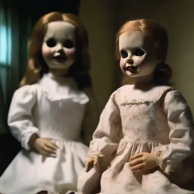 The possessed doll takes on the role of the mother figure, influencing the actions of the main character in the horror movie.