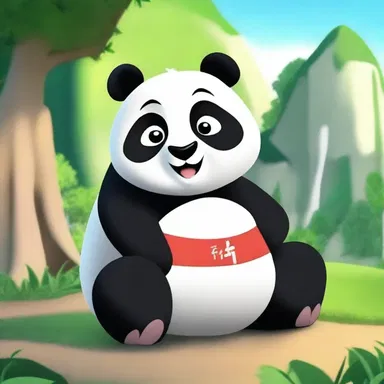 The animated series depicts a talking panda as the mother figure to the group of young animal friends.
