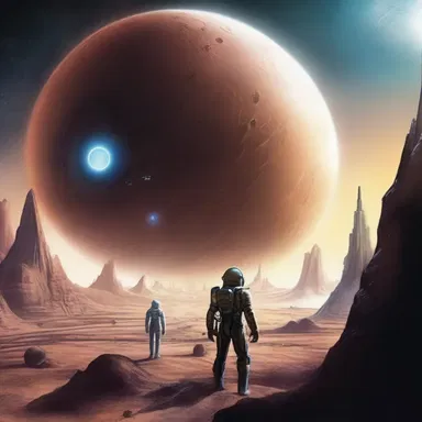 In the science fiction novel, the characters embark on a mission to explore a yon planet in a faraway galaxy.
