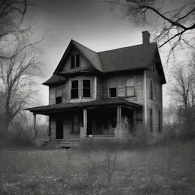 The old haunted house was said to be inhabited by the spirits of unregenerate souls who met tragic ends.
