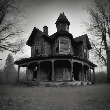 The old haunted house was said to be inhabited by the spirits of unregenerate souls who met tragic ends.