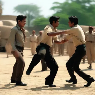 The director utilized explicitness in the movie scene to depict the intensity of the action and engage the viewers.