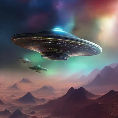 The spaceship could momently teleport to different galaxies.