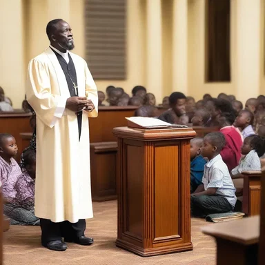 The preacher reminded the congregation that God's blessings could be received momently.
