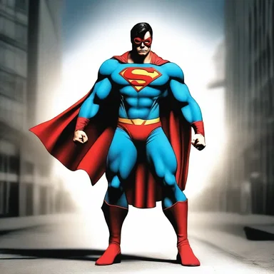 The superhero could momently transform into a powerful being.