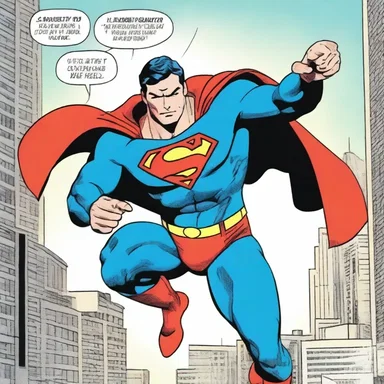 Superman momently paused to assess the situation before swooping in to save the day.