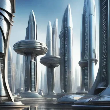 The futuristic city in the science fiction novel was described as astylar, with sleek buildings and no columns.
