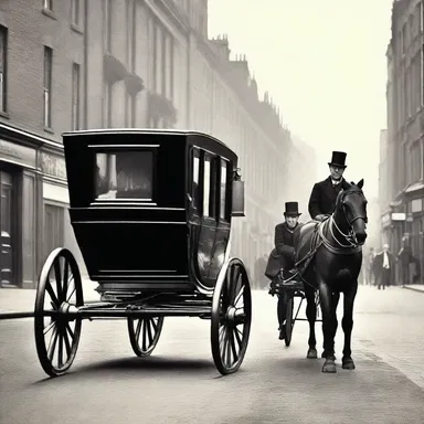 The classic literature describes the sights and sounds of a hansom cab ride through the Victorian streets of London.