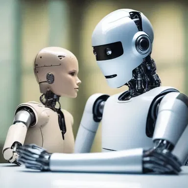 In a distant future where robots have taken over, the concept of civility towards humans is nonexistent.
