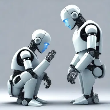 In a distant future where robots have taken over, the concept of civility towards humans is nonexistent.