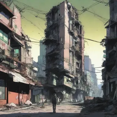 The gritty, post-apocalyptic anime depicted a futuristic world plunged into a perpetual blackout.