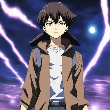 In the anime series, the protagonist enters a parallel universe where a blackout is the only way to access hidden powers.