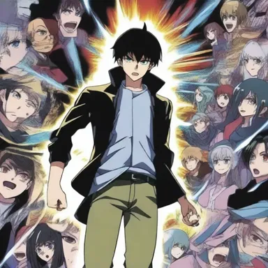 In the anime series, the protagonist enters a parallel universe where a blackout is the only way to access hidden powers.