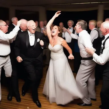 After hours of dancing and laughter, their energy began to play out, and they decided to call it a night.