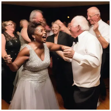 After hours of dancing and laughter, their energy began to play out, and they decided to call it a night.