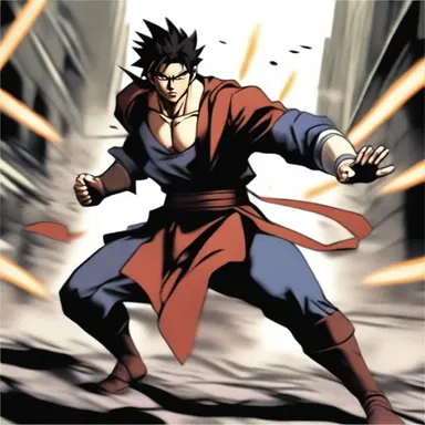 In the intense battle scene, the protagonist's strength slowly started to play out, making it difficult for him to overpower the enemy.