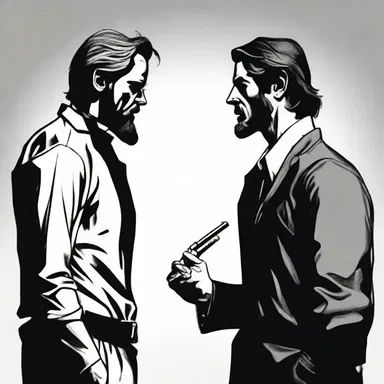 In the novel, the conflict between the protagonist and antagonist continues to play out until the very end.