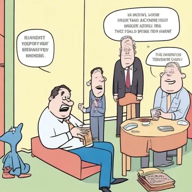 The punchline of the joke played out with a hilarious twist that had the whole room laughing.