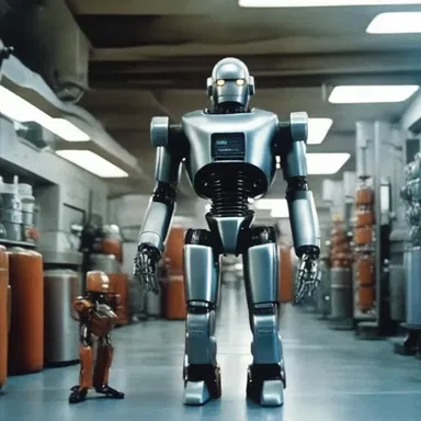 The sci-fi movie played out in a futuristic world where robots ruled the planet.