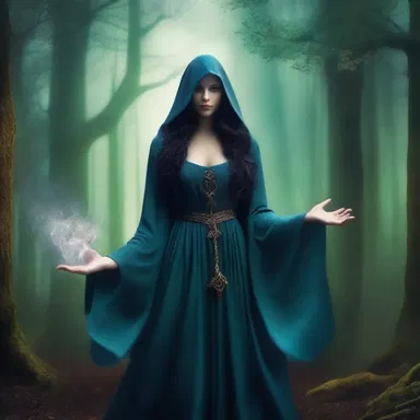 In the fantasy novel, the evil sorceress used her dark magic to play out the energy of the enchanted forest.