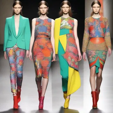 The latest fashion trend will play out the vibrant colors and designs on the runway this season.