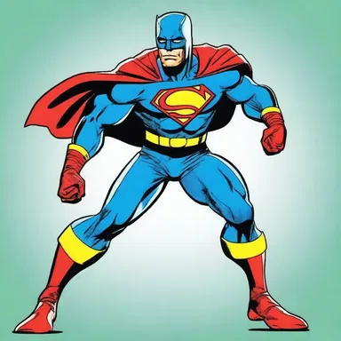 The comic book artist used technicolor to enhance the vibrant and dynamic nature of the superhero's costume.