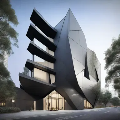 The hostile was designed with a combination of sharp angles and sleek lines, creating a sense of modernity and edginess in the building.
