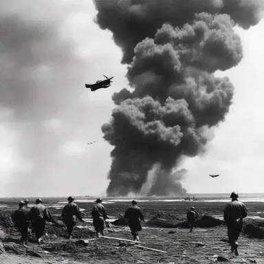 During World War II, the hostile launched a surprise attack on an Allied military base, resulting in significant casualties.