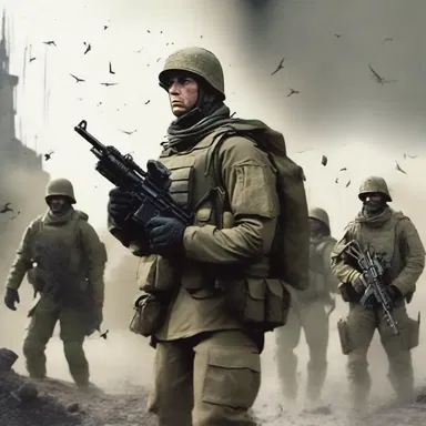 In the novel, the protagonist finds himself trapped in a hostile filled with enemy troops, forcing him to devise a strategic plan for escaping.