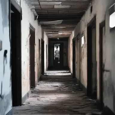 As the group of friends entered the abandoned building, they could feel an eerie presence and hear faint whispers coming from the hostile.