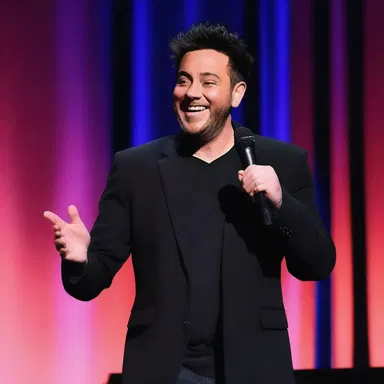 During the comedy show, the comedian made a hostile joke about his ex-girlfriend, which elicited laughter from the audience.