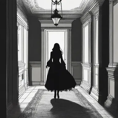 The protagonist found herself trapped in a haunted mansion, surrounded by hostile spirits lurking in every shadow.
