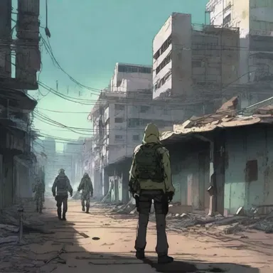 The hostile environment in the post-apocalyptic anime series made it difficult for the characters to survive.