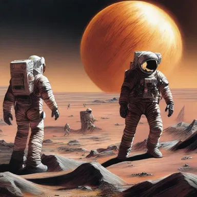 The astronauts encountered a hostile planet with extreme temperatures and toxic atmosphere in the science fiction novel.