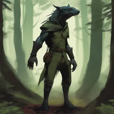 The protagonist traveled through a hostile forest filled with dangerous creatures in the fantasy book.