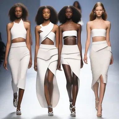 The designer showcased a pleural-inspired collection on the runway, featuring garments that emphasized the structured lines of the thorax.