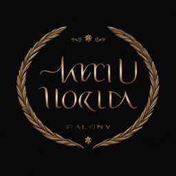 A realistic logo set against a black background. The foreground comprises the words 'Fancy World' designed opulently in golden hues.