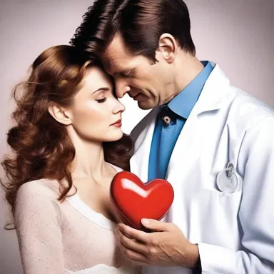In the romantic novel, the doctor used a defibrillator to defibrinate the heroine's blood, saving her life and revealing his true love for her.