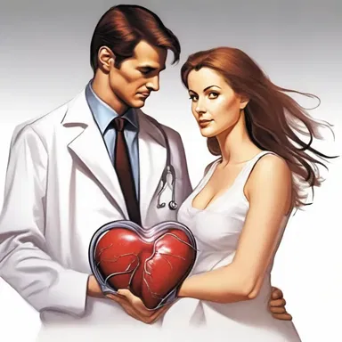 In the romantic novel, the doctor used a defibrillator to defibrinate the heroine's blood, saving her life and revealing his true love for her.