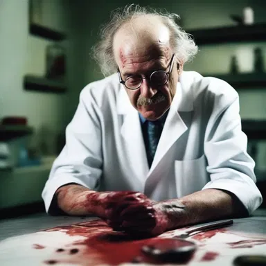 In the horror movie, the mad scientist defibrinated the blood of his victims, causing them to die a gruesome and painful death.