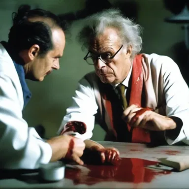 In the horror movie, the mad scientist defibrinated the blood of his victims, causing them to die a gruesome and painful death.