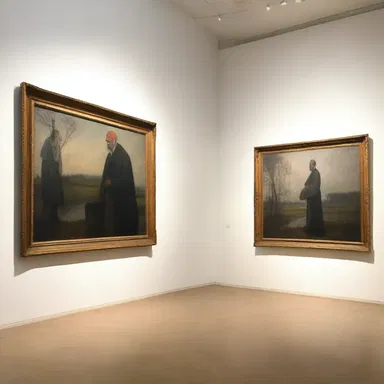 The outgoing curator organized a retrospective exhibition showcasing the works of renowned painters.