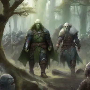 In the realm of fantasy, the parley between the elves and the orcs aims to prevent a catastrophic war.