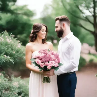 As they walked through the botanical garden, he surprised her with a bouquet of clove pinks, symbolizing their love and devotion.