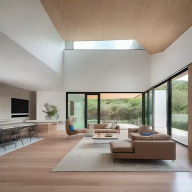 The spacious and open layout of the house was designed to loosen up the residents and create a relaxed atmosphere.